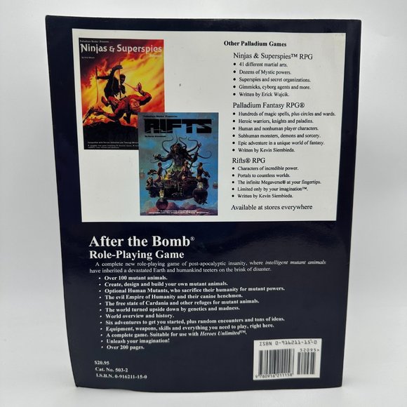 After The Bomb RPG by Palladium Books / Paperback - Picture 2 of 12